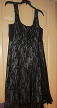 Torrid Black Lace - lace up sleeveless dress size 0 NWT - £42.20 GBP