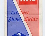 Avis Show Guide 1980 Las Vegas Nevada Rickles Belafonte Darin Humperdinc... - $17.82