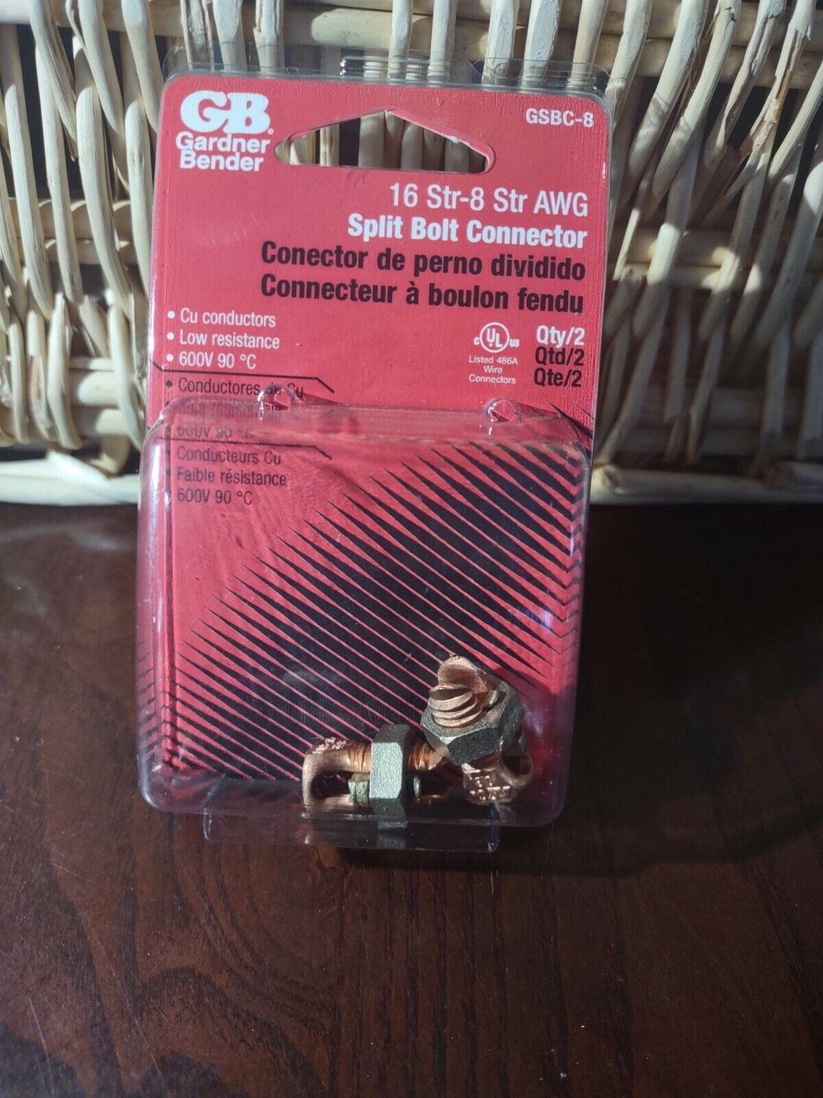 Gardner Bender GSBC-8 Copper Alloy 16 to 8 AWG Split Bolt Cable Connector - $15.72