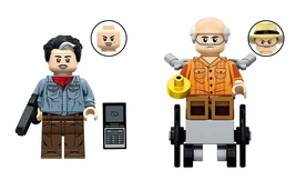2Pcs Breaking Bad Minifigures Better Call Saul Lalo Hector Salamanca Min... - $22.38 CAD