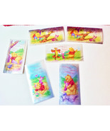 Valentine Cards Disney Winnie the Pooh Piglet Foil Metallic Shiny Vintag... - £12.74 GBP