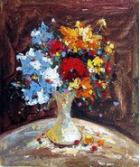 20x24 inches Vase Flower  stretched Oil Painting Canvas Art Wall Decor m... - $83.24 CAD