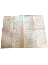 VINTAGE POLAND AND CZECHOSLOVAKIA MAP National Geographic September 1958 - $9.00