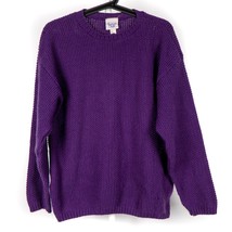 Huntington Ridge VTG Sweater M Womens Purple Acrylic USA Knit Classic - £15.44 GBP