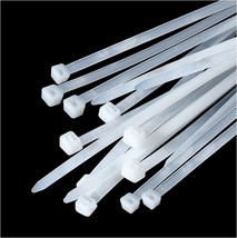 Zip ties 18 inch for outdoor use Large cable ties white 100 pcs strong long ties - £18.48 GBP