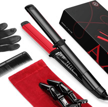 Hair Straightener, 2 in 1 Straightens &amp; Curls with Adjustable Temp, Auto-Off - £15.41 GBP