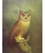 Vintage 1977 -The Owl- by Rippel Artwork  #261 Signed - $34.73 CAD