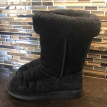 BearPaw suede fluffy fur boots women’s size 7 - £29.77 GBP