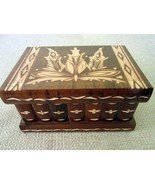  Secret Puzzle Brown Compartment Wooden Magic Puzzle Box Hungarian Jewel... - £38.87 GBP