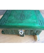 All Green Puzzle BOX SAFE Bank SECRET HIDDEN Stash JEWELRY Gift Trinket ... - $65.45