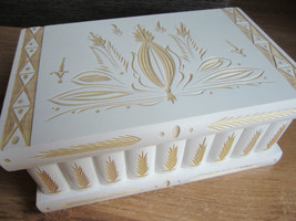 XL+ Puzzle Jewellery Box Handmade Wooden Chest with Secret Compartment and Key - £88.07 GBP