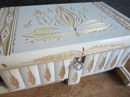 Women Makeup and Jewelry Box Case Organizer Storage Puzzle Box Case Whit... - £51.76 GBP