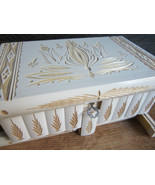 Women Makeup and Jewelry Box Case Organizer Storage Puzzle Box Case Whit... - £51.32 GBP
