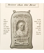 1909 Daniel Webster Flour Advertisement Baking Ephemera 7 x 4.75&quot; - $19.99