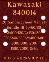 Kawasaki 840014 - 17 Different Grits - 20 Sheet Variety Bundle III - £15.71 GBP