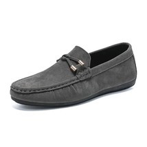 Men&#39;s Flat Casual Shoes Pointed Adult Slip-on Shoe  and Comfortable Driving Shoe - £45.21 GBP