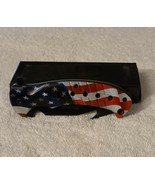 AMERICAN FLAG UNITED STATES USA SPRING ASSISTED KNIFE WITH BELT CLIP - £10.94 GBP