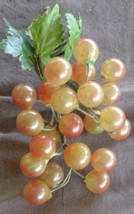 Vintage Artificial Plastic Bunch of Grapes on the Vine Branch – VGC – FOR CRAFTS - £5.61 GBP