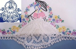 Southern Belle crochet &amp; embroidered pillowcase &amp; sheet set pattern LW511  - £3.75 GBP