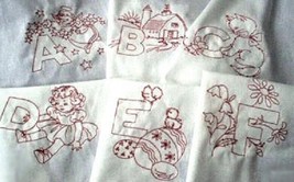 Child&#39;s Alphabet Book / Quilt Blocks embroidery  pattern mo2003   - £4.75 GBP