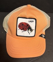 Lady Ladybug The Farm Pink Peach White Trucker Snap Back Mesh Hat Goorin Bros - £51.47 GBP