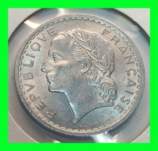 1950 5 FRANC France Coin - Vintage World Coin - £11.62 GBP
