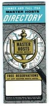 1966 Master Hosts Motor Hotels  Motel Directory Summer Fall - £11.63 GBP