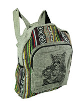Tribal Panda Boho Stripe Cotton Backpack - £21.15 GBP