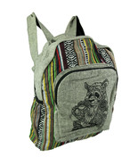 Tribal Panda Boho Stripe Cotton Backpack - £20.81 GBP