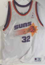 JASON KIDD #32 Vintage Phoenix Suns Signed NBA White Purple Champion Jersey 48 - £101.51 GBP