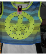DEREK Heart Yellow/Blue Cotton Blend Casual Sleeveless Ombre Top 2PCS   ... - $162.13 MXN