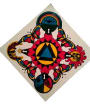 Grateful Dead Super Large DECAL Psychedelic Groovy Hip Trippy Original 1980&#39;s - £19.88 GBP