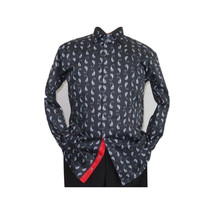 Men Shirt J.Valintin Turkey Usa Egyption Cotton Axxess Style 4S96-03 Black image 5