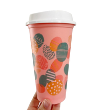 STARBUCKS 2013 Reusable Hot Cup 16oz Easter Eggs Pink Spring Lid - £7.37 GBP