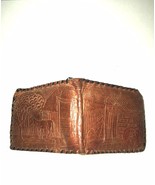 Vintage Tooled Leather Wallet Billfold Siesta Western 50s Mid Century Ch... - €18,30 EUR