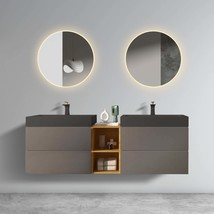 Alice 72&quot; Gray Double Sink Vanity - $1,171.99