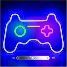 Neon Signs for Bedroom Gamepad Shape Neon Lights Adjustable (15 x 10 in) - £21.64 GBP