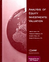 Analysis of Equity Investments: Valuation, Hardcovered Book - $5.95