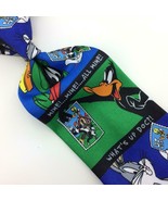 Looney Tunes Tie Stamps Taz Bugs Bunny Tweety Necktie Sylvester Men IN16... - £15.48 GBP