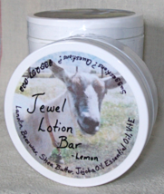 Lemon Jewel Lotion Bar  all natural moisturizing bar for hands heels elbows knee - £6.59 GBP