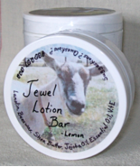 Lemon Jewel Lotion Bar  all natural moisturizing bar for hands heels elb... - £6.59 GBP