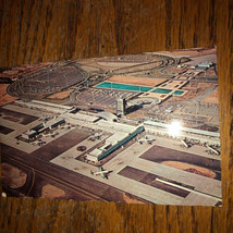 New York NY NYC International Airport Aerial Postcard Old Vintage Card Airplane - £17.73 GBP