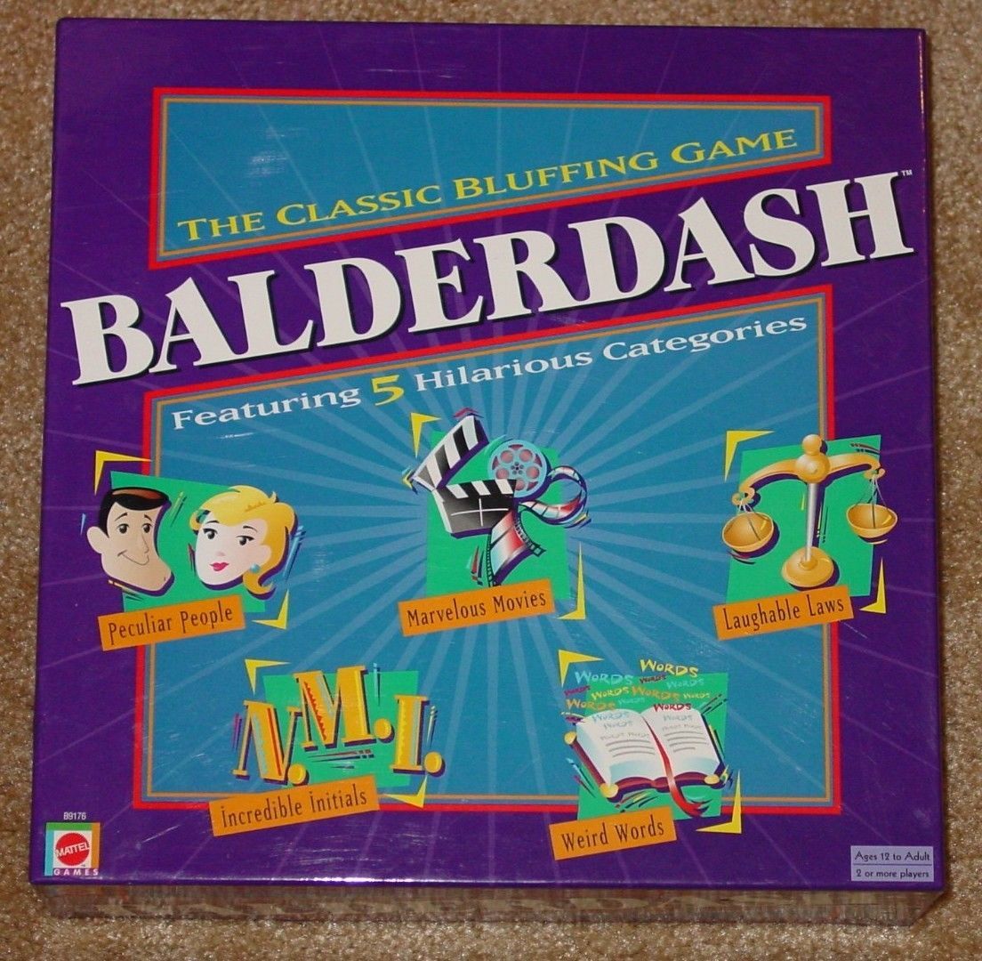 BALDERDASH BLUFFING GAME 2003 MATTEL GAMEWORKS CREATIONS COMPLETE EXCELLENT - $15.00