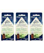 (3 Ct) Glade Aromatherapy Cool Mist Oil Diffuser Refill, Find Clarity Le... - $39.37 CAD