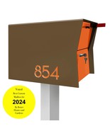 Retrobox Locking Package Dropbox in COCO NUT : post mounted Mailbox - $10,751.91 MXN