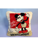 Disney Store London Mickey Mouse Hello Folks Throw Pillow Cushion - $49.98