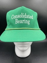 Consolidated Bearing Trucker Hat Cap Otto Strapback Adjustable Rope Green - £10.57 GBP