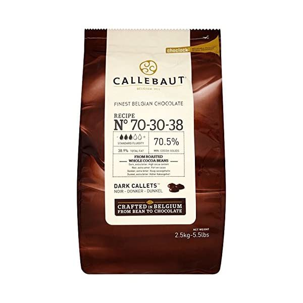 Callebaut Chocolate Dark 70.4 Percent Easi-Melt Buttons Callets 2.5 Kg  - $120.00