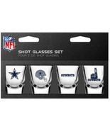 Dallas Cowboys Shot Glasses Set Four 2oz - $27.42 CAD