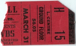 STRAWBS 1974 Toronto Massey Hall Ticket Stub Floor Seat Progressive Folk... - $6.77